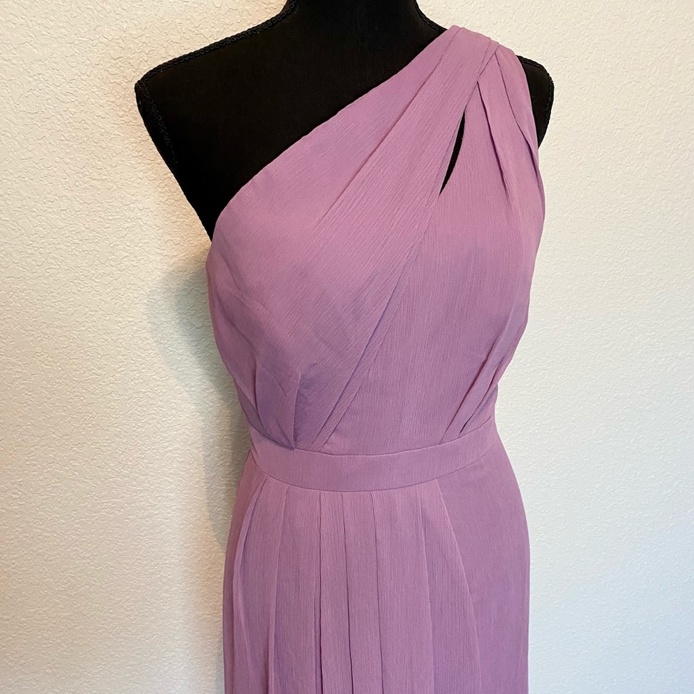 David’s Bridal Lavendar chiffon dress